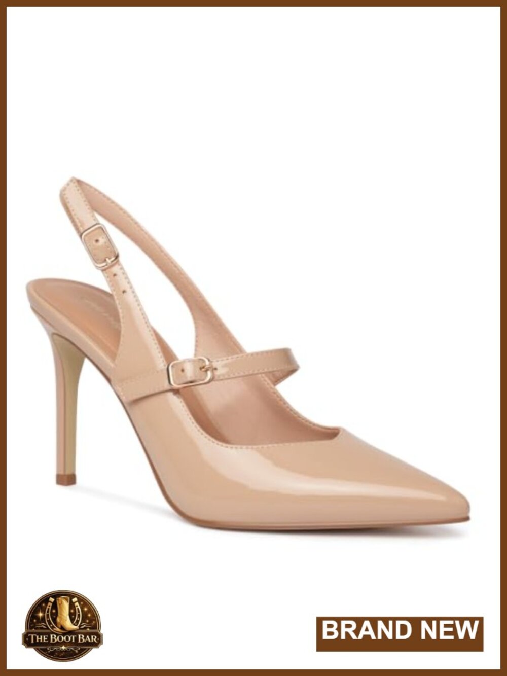 Women's Slingback Heels Pointed Toe Stiletto Mary Jane Pumps